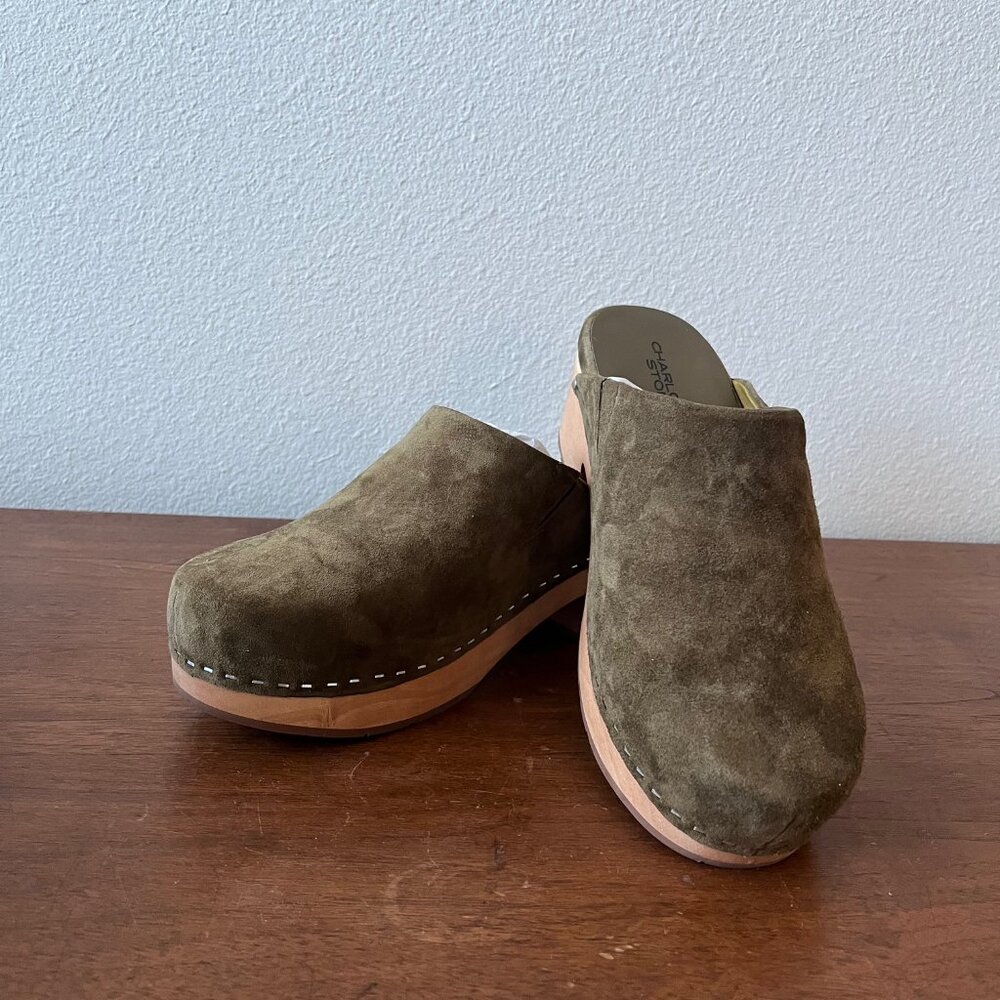 Brand New In Box Charlotte Stone Martino Clogs, size 8